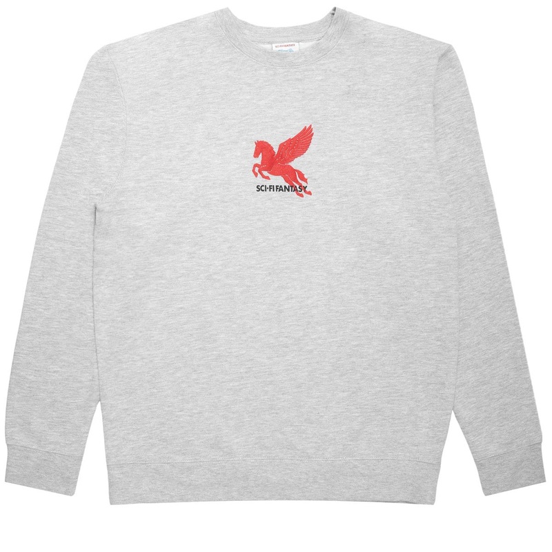 Sci-Fi Fantasy Pegasus Sweatshirt – Grey