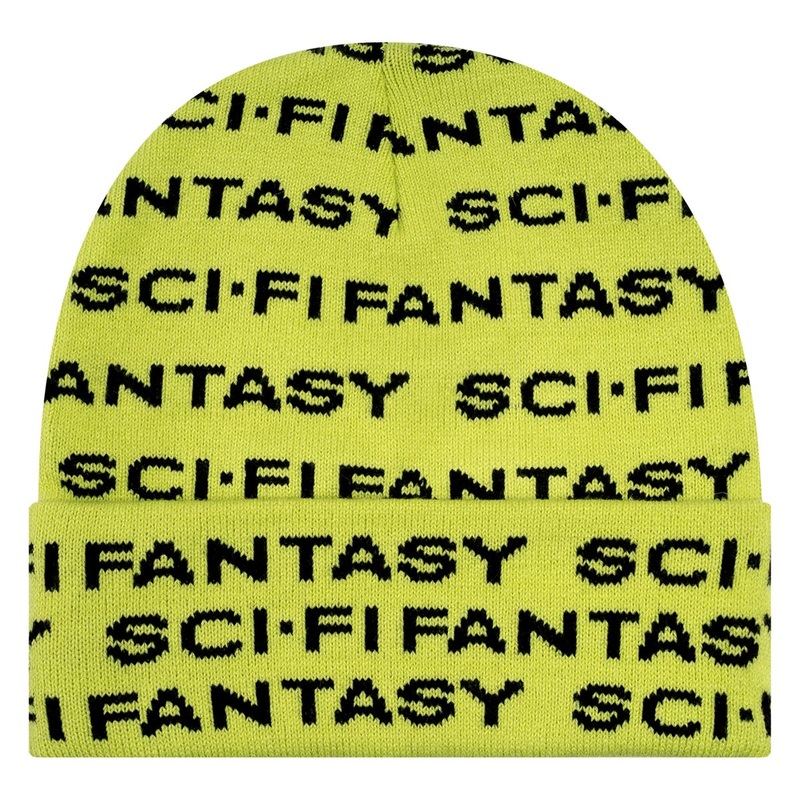Sci-Fi Fantasy Repeat Logo Beanie – Green
