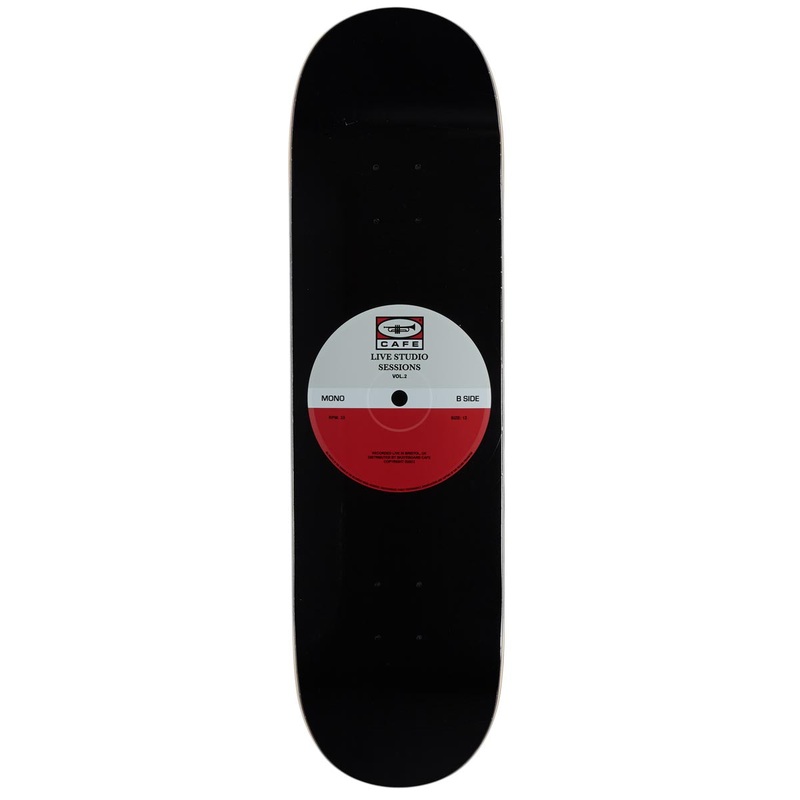 Cafe 45 Retro Edition Skateboard Deck – Grey/Cardinal – 8.38