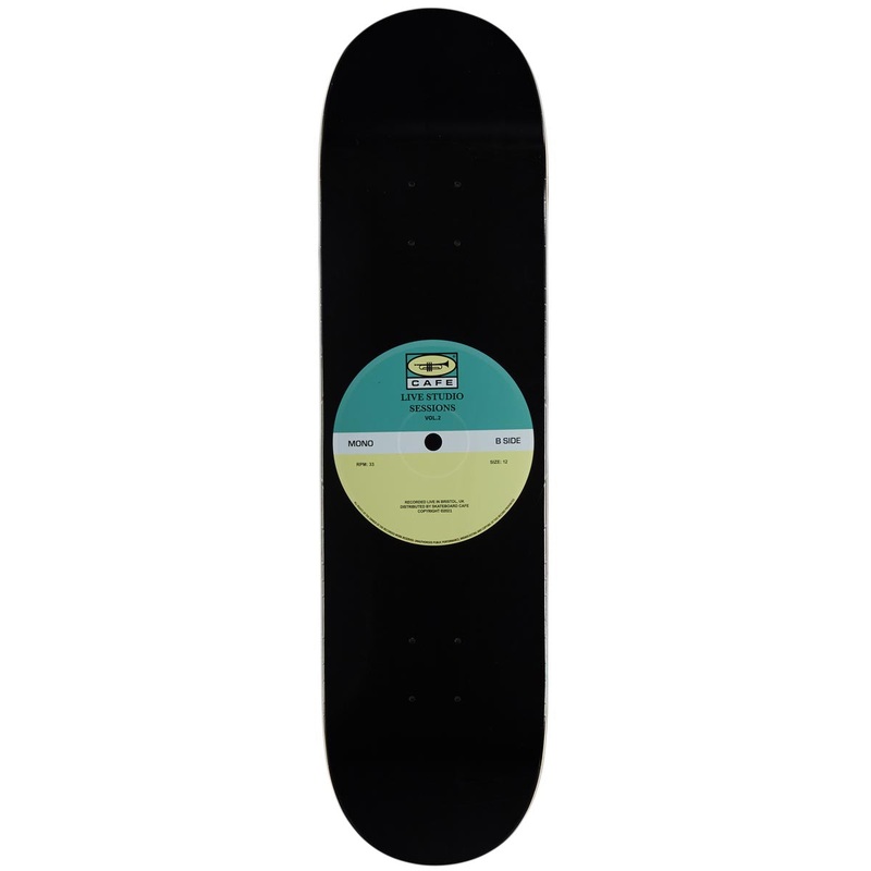 Cafe 45 Retro Edition Skateboard Deck – Teal/Cream – 8.125