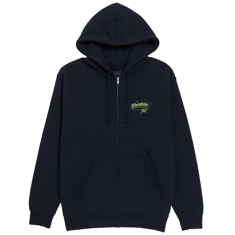 Creature Barfly Zip Hoodie – Navy