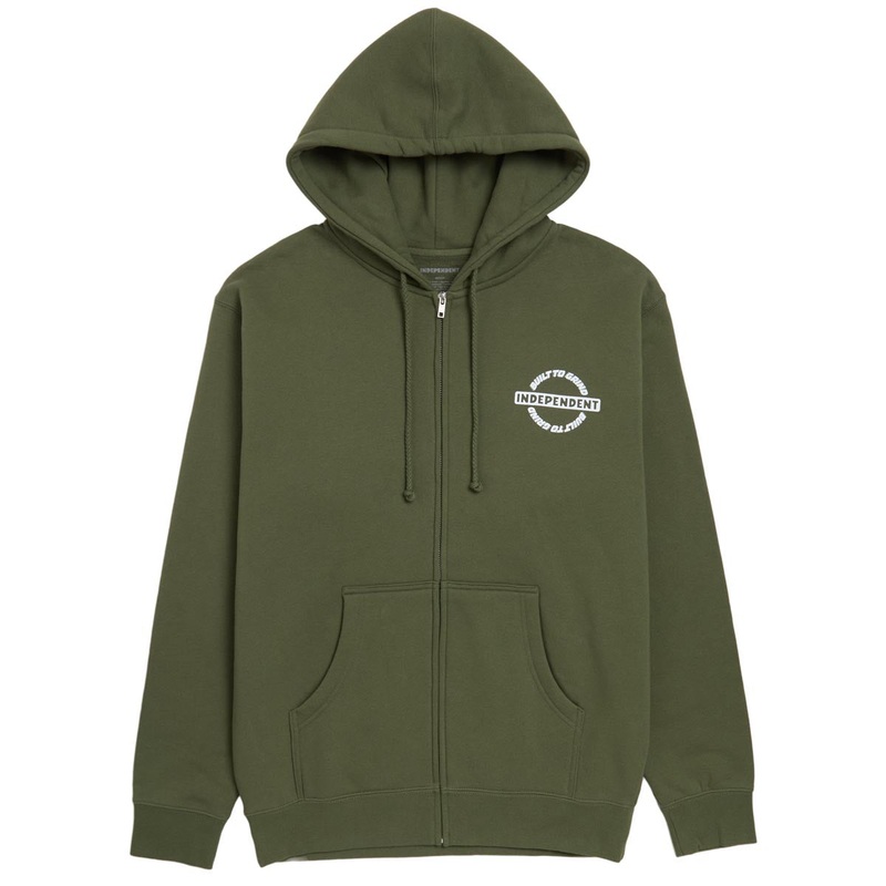 Independent Bar-rier Zip Hoodie – Army