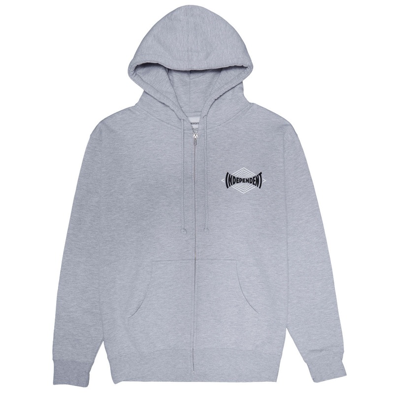 Independent Vertigo Span Zip Hoodie – Grey Heather
