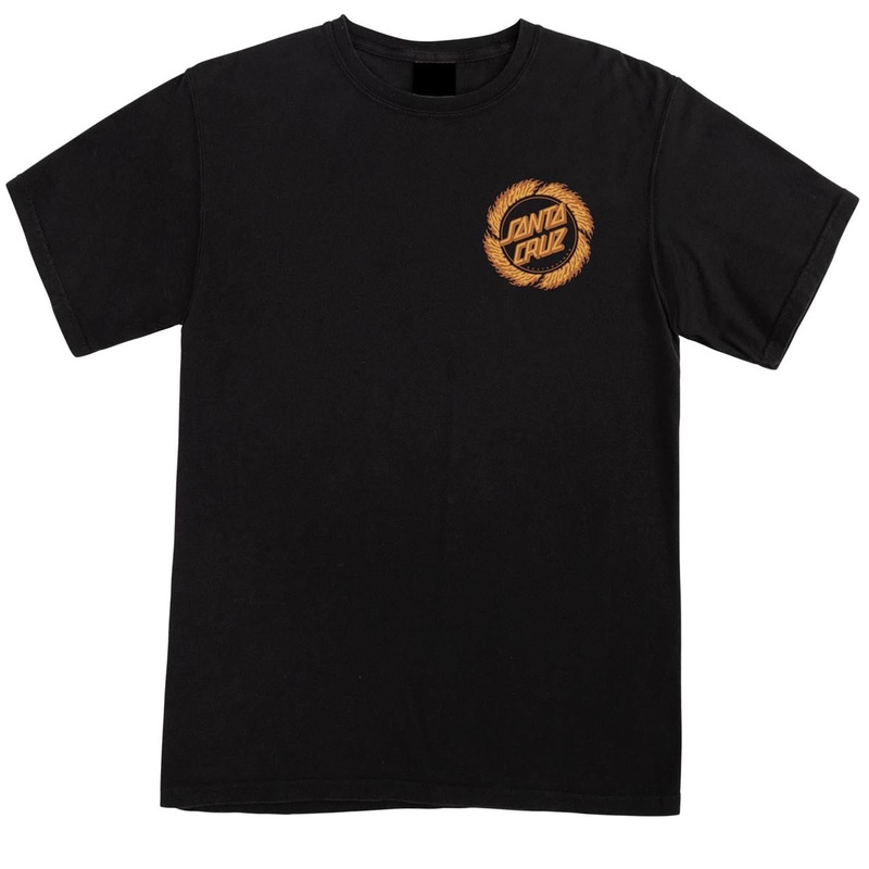 Santa Cruz Womens Flame Ringed Dot T-Shirt – Black