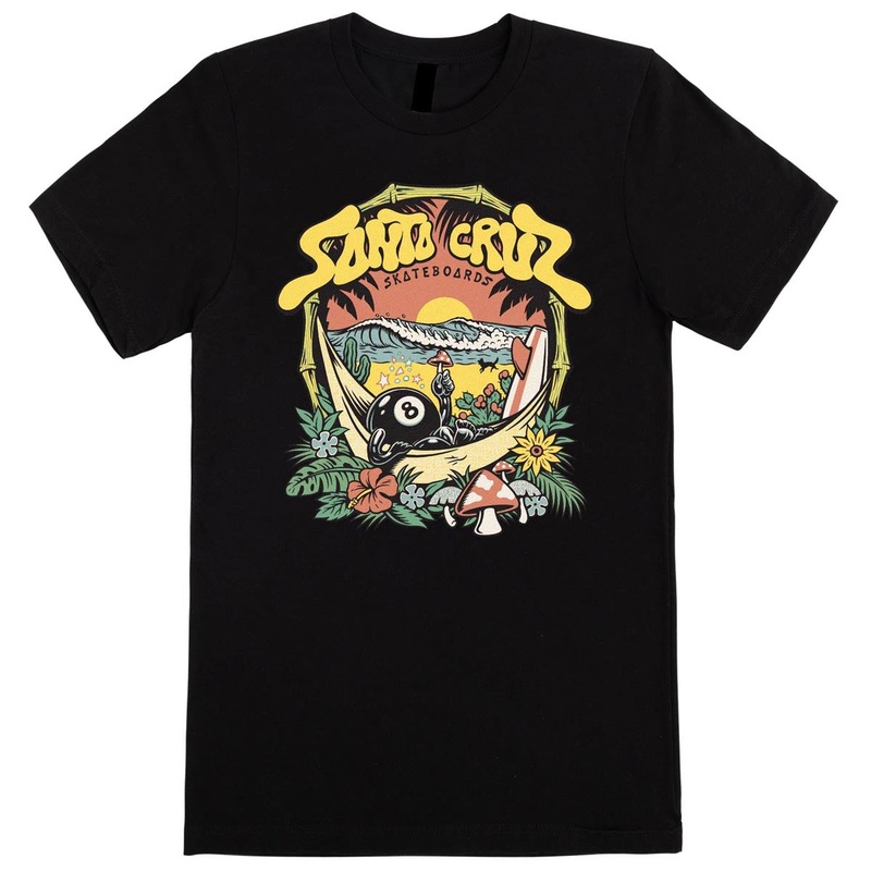 Santa Cruz Womens Winkowski 8Baller Trip Front T-Shirt – Black