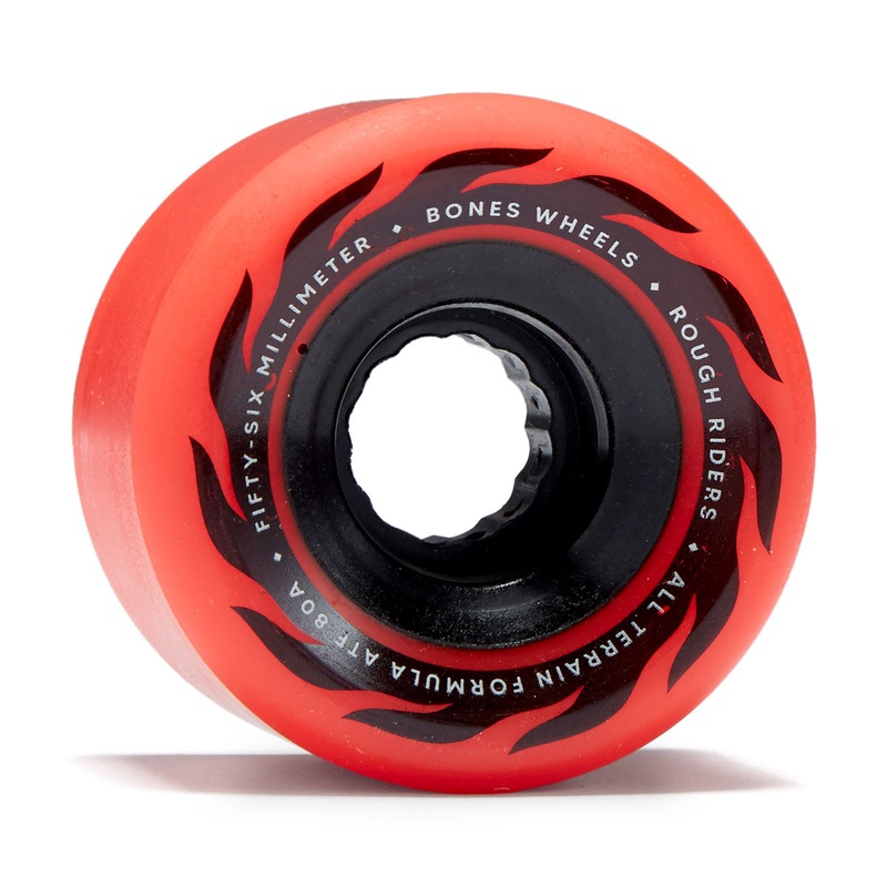 Bones ATF Rough Riders Eternal Flame 80a Skateboard Wheels – Red – 56mm