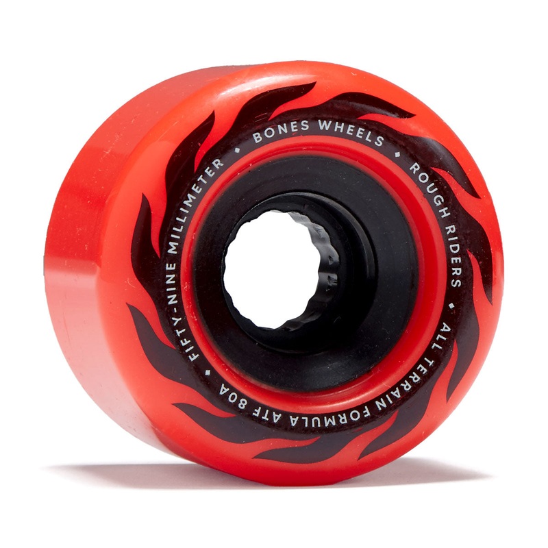 Bones ATF Rough Riders Eternal Flame 80a Skateboard Wheels – Red – 59mm
