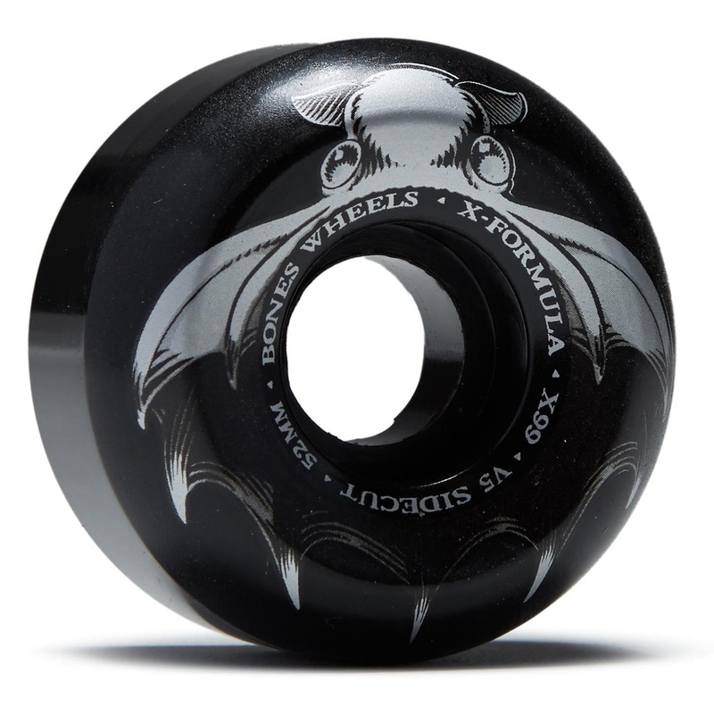 Bones Dark Waters 99a V5 Sidecut Skateboard Wheels – Black – 52mm