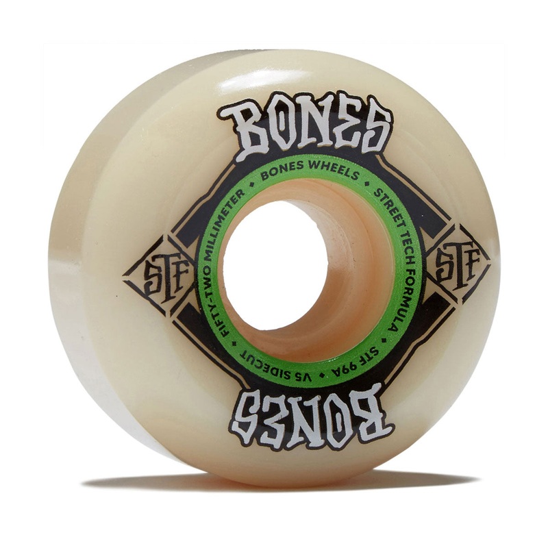Bones STF Sidecuts 99a V5 Sidecut Skateboard Wheels – 52mm
