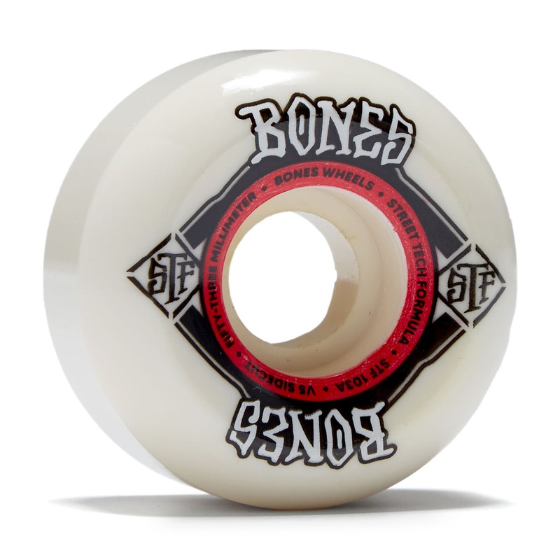 Bones STF Wides 103a V4 Wide Skateboard Wheels – 53mm