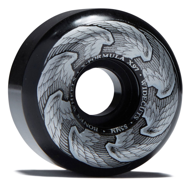 Bones X Formula Death Angels 97a V6 Widecut Skateboard Wheels – 53mm
