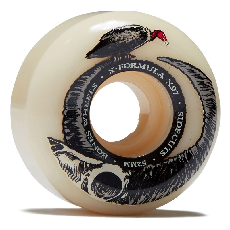Bones X Formula Floor Horns 97a V5 Sidecut Skateboard Wheels – 52mm