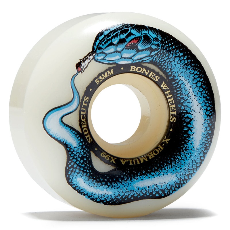 Bones X Formula Smokin Snake 99a V5 Sidecut Skateboard Wheels – 53mm