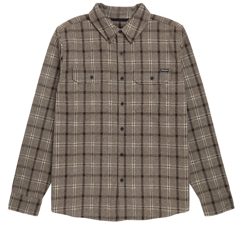 Independent Belmont Long Sleeve Flannel Shirt – Brown/Black