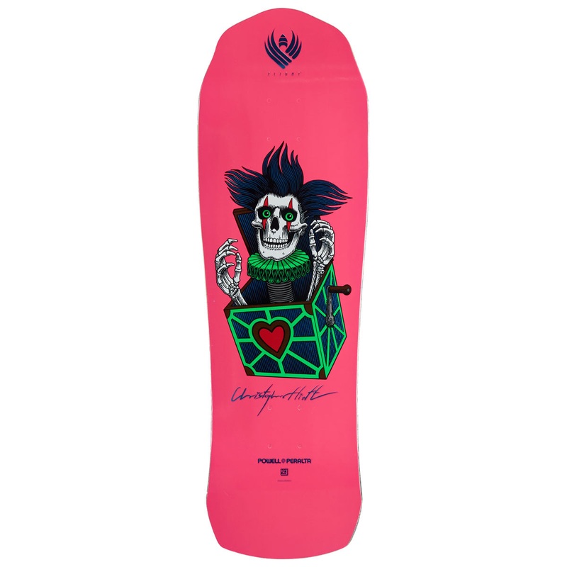 Powell-Peralta Flight Chris Hiett Skull Skateboard Deck – 9.50
