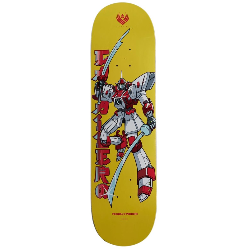 Powell-Peralta Flight Steve Caballero Gundam Skateboard Deck – Yellow – 8.25
