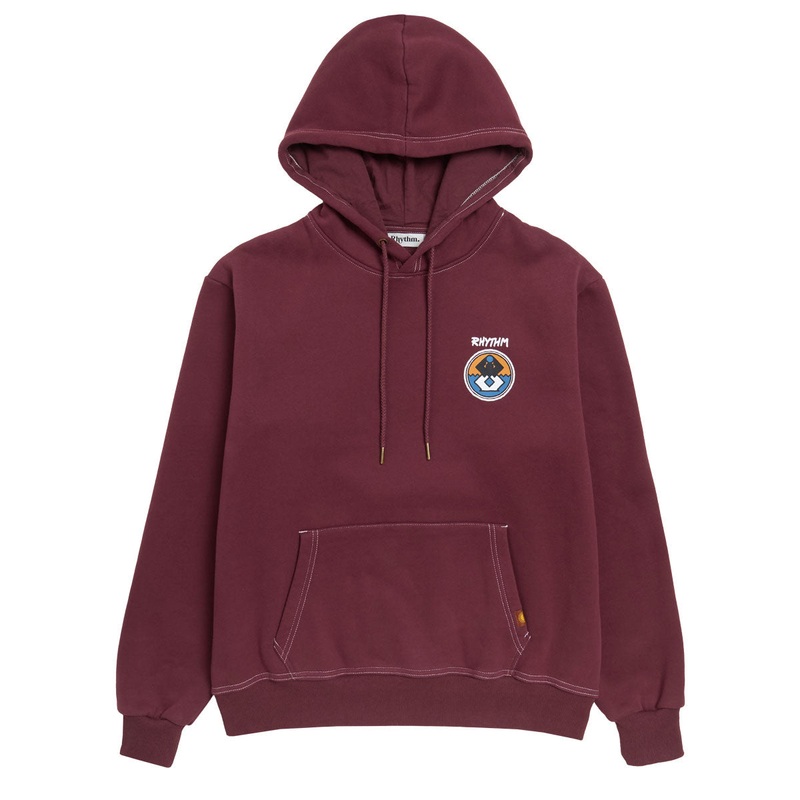 Rhythm Channel Fleece Hoodie – Merlot