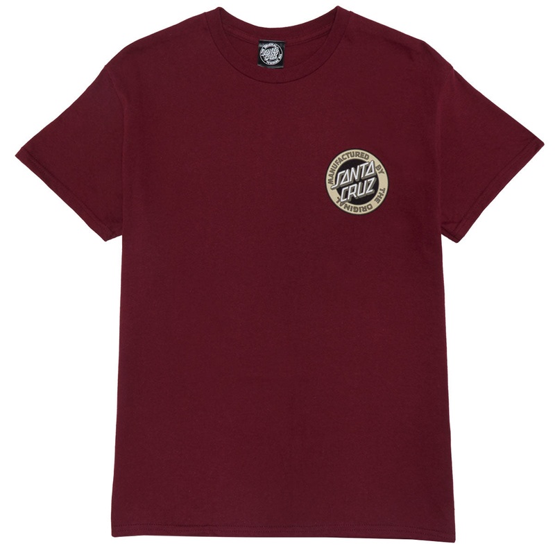 Santa Cruz Carved MFG T-Shirt – Maroon