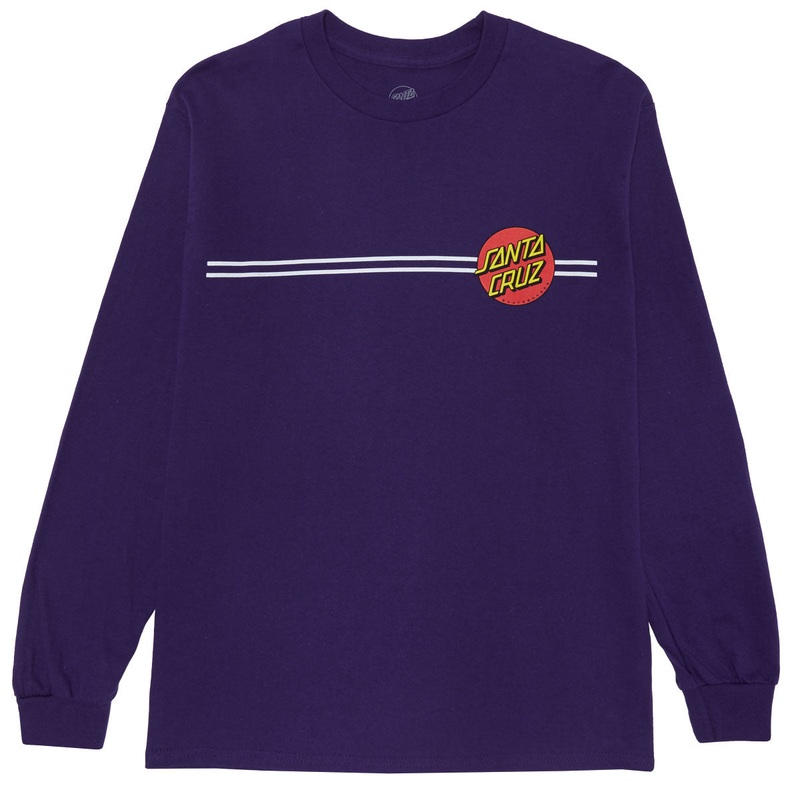 Santa Cruz Classic Dot Long Sleeve T-Shirt – Purple 2025