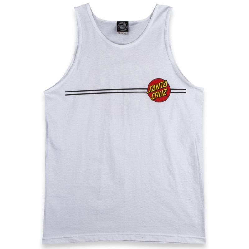 Santa Cruz Classic Dot Tank Top – White
