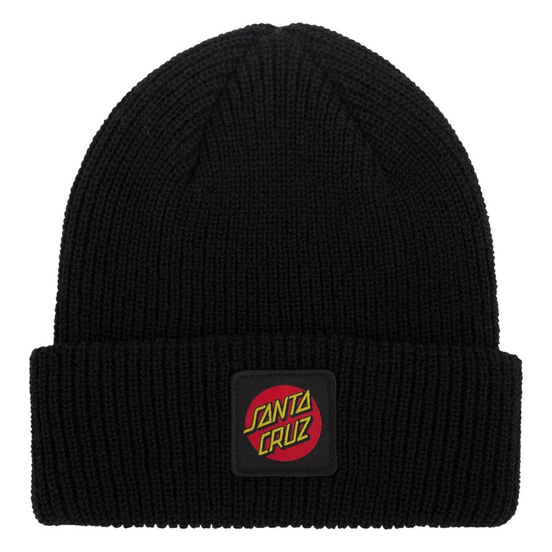 Santa Cruz Cruz Label Long Shoreman Beanie – Black