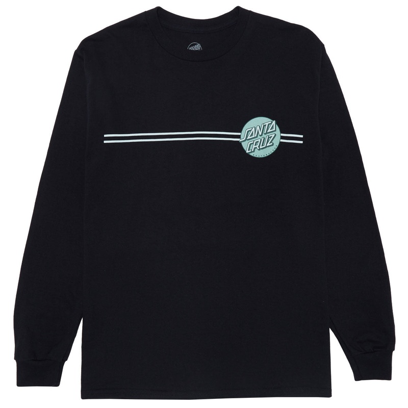 Santa Cruz Other Dot Long Sleeve T-Shirt – Black/Tonal Green