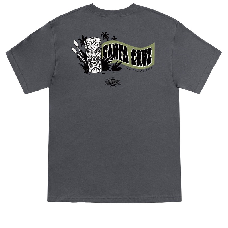 Santa Cruz Roskopp Voodoo Room Charcoal T-Shirt – Charcoal