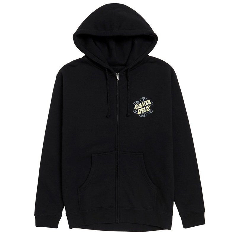 Santa Cruz Salba Eyes Dot Zip Hoodie – Black