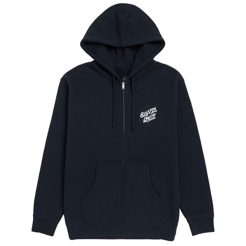 Santa Cruz Salba Eyes Dot Zip Hoodie – Navy