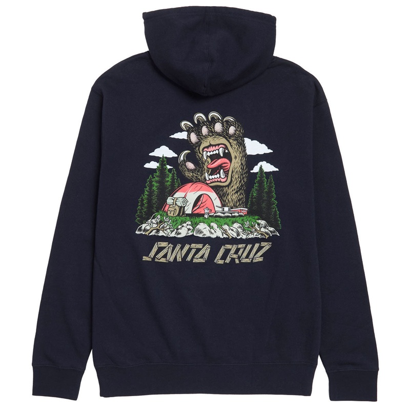 Santa Cruz Screaming Grizzly Hoodie – Classic Navy