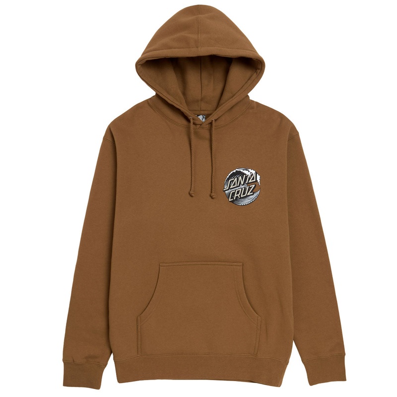 Santa Cruz Wave Dot Hoodie – Saddle/Dark Grey