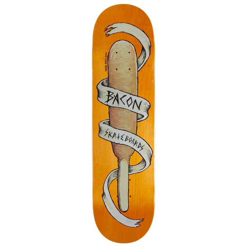 Bacon Deep Fried Death Skateboard Deck – 8.25