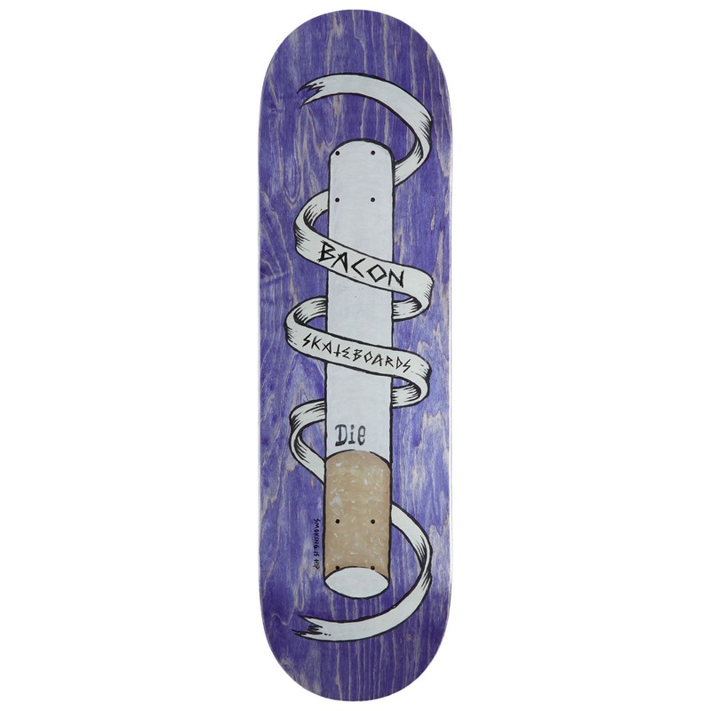 Bacon Smoking Is Hip Skateboard Deck – 9.00