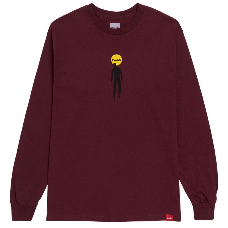 Chocolate Drip Long Sleeve T-Shirt – Burgundy
