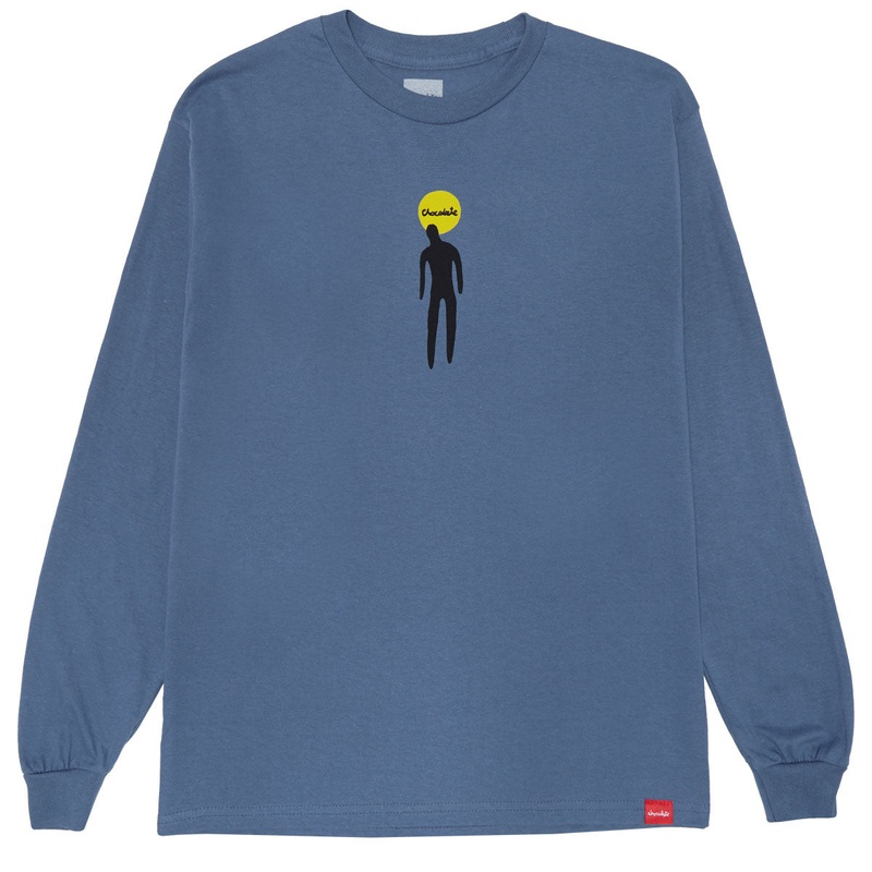 Chocolate Drip Long Sleeve T-Shirt – Harbor Blue