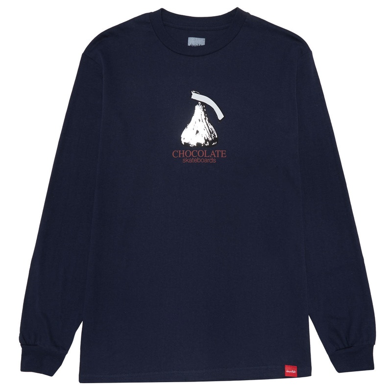 Chocolate Kiss Long Sleeve T-Shirt – Harbor Blue