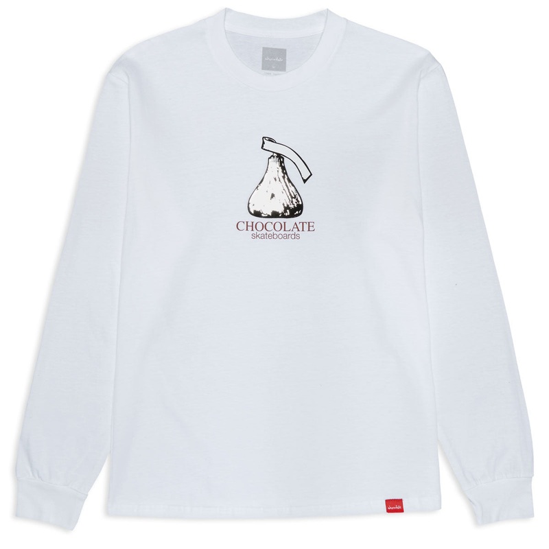 Chocolate Kiss Long Sleeve T-Shirt – White