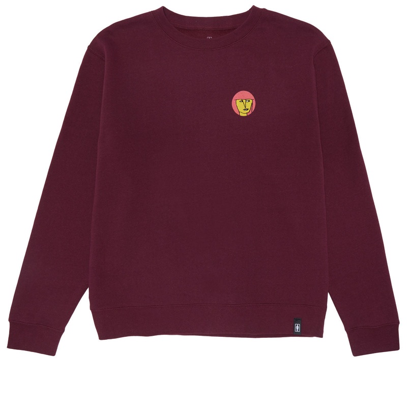Girl Gonz Crewneck Sweatshirt – Burgundy