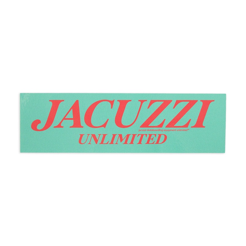 Jacuzzi Unlimited Logo Sticker – Salmon/Mint