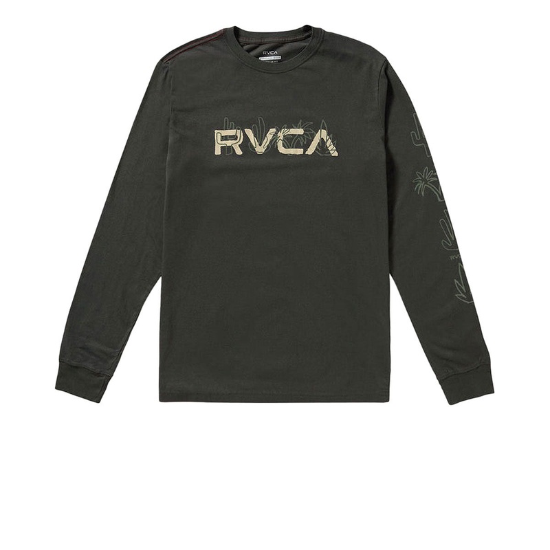 RVCA Desertscape Long Sleeve T-Shirt – Pirate Black