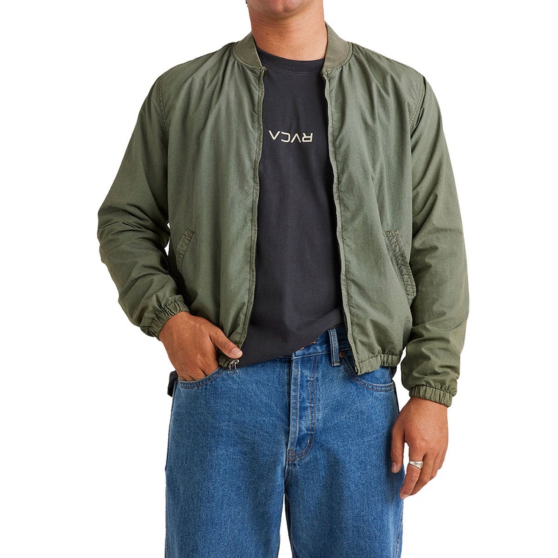 RVCA Vacancy Bomber Jacket – Sage Leaf