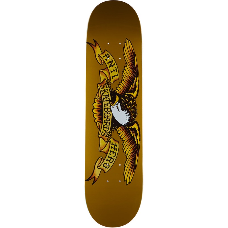 Anti-Hero Classic Eagle Skateboard Deck – Brown – 8.06