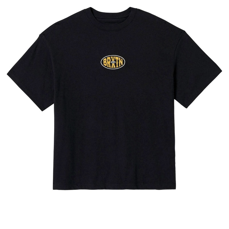 Brixton Largo Heavyweight Relaxed T-Shirt – Black Classic Wash