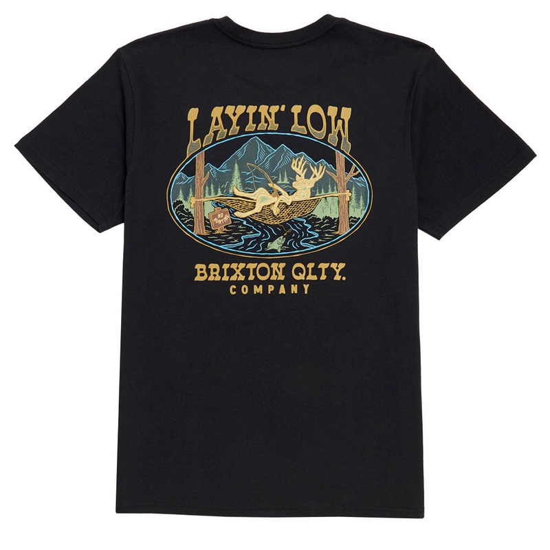 Brixton Layin Low T-Shirt – Black