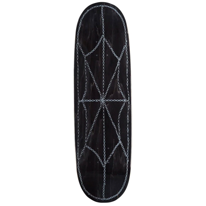 CCS Chain Web Egg1 Shaped Skateboard Deck – Black – 9.00