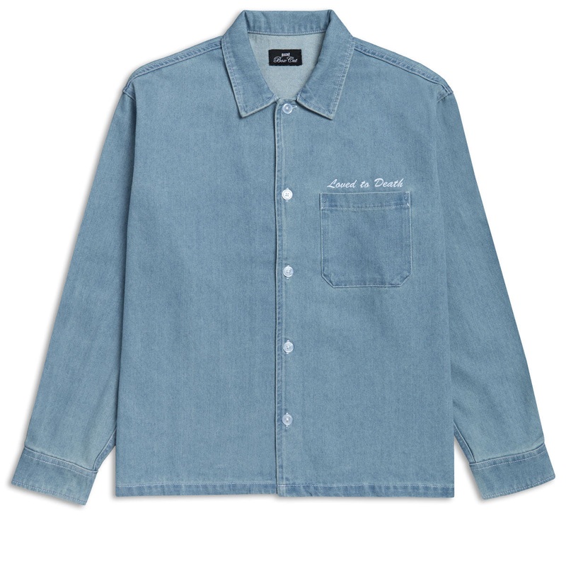 CCS Loved To Death Denim Shirt – Light Blue