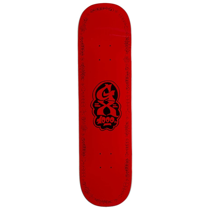 GX1000 Sketch Skateboard Deck – Red – 8.25