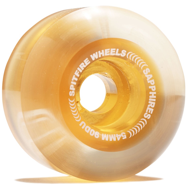 Spitfire 90d Sapphires Skateboard Wheels – Clear Orange – 54mm