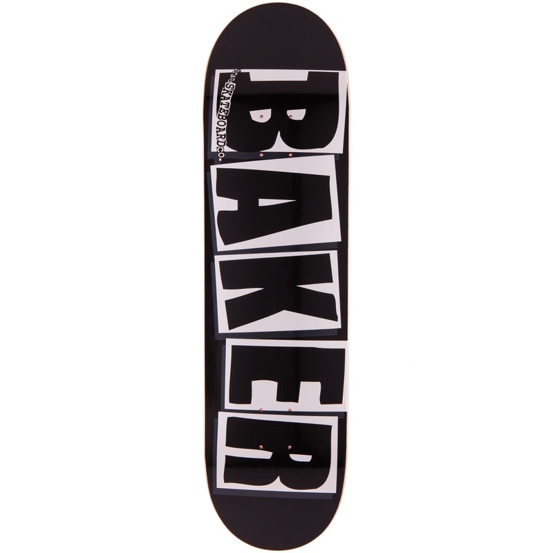 Baker Brand Logo Skateboard Deck – Black/White – 8.25