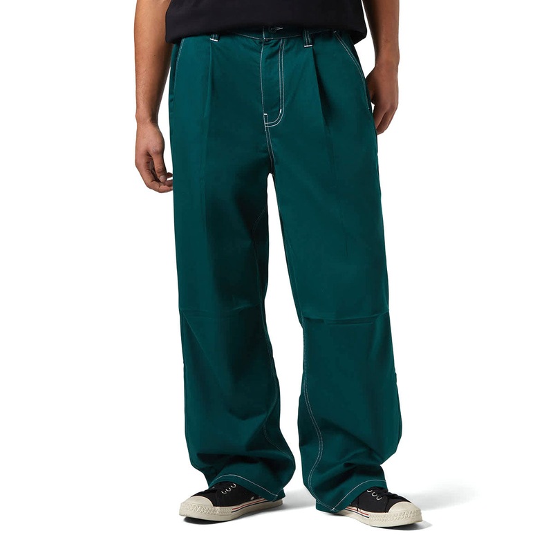 Brixton Baggy Skate Pants – Deep Emerald